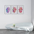 Watercolor Heart Prints - Set of 3