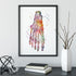 Foot Anatomy Art – Watercolor Print for Podiatry & Clinics