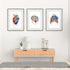 Colorful watercolor antomy prints