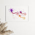 Detailed watercolor of neuron connections, celebrating the beauty of neural pathways and perfect for medical and science office decor.