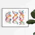 DNA Science Art Watercolor Print