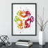 Insulin Molecule Watercolor Print Endocrinology Art