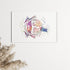 Eye Anatomy Art Multicolored Watercolor Print