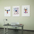 Fertilization Male and Female Reproductive System Set of 3 Prints