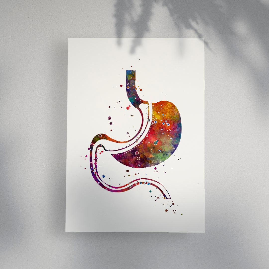 Gastric Sleeve Surgery Watercolor Art Print