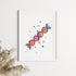 DNA Colorful Watercolor Print