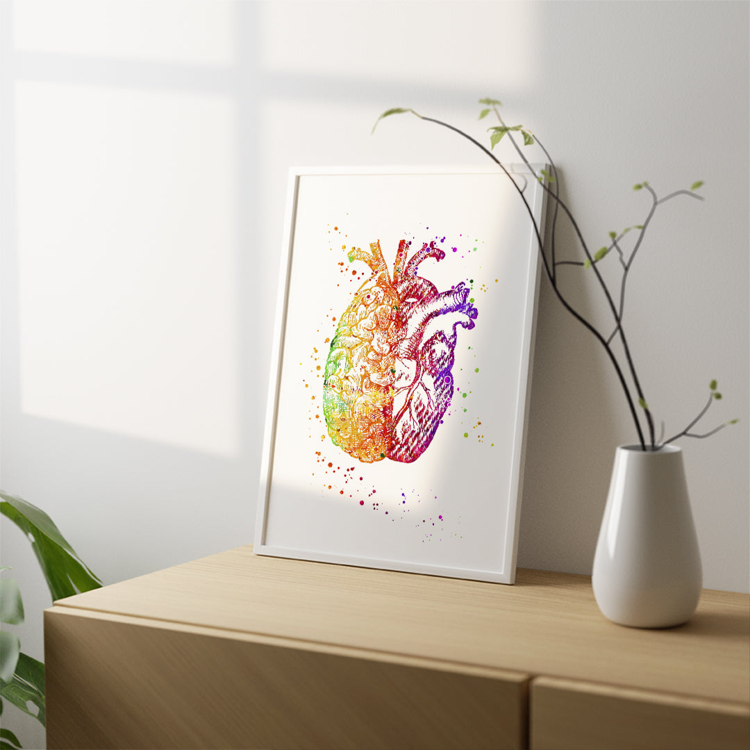 Heart and Brain Connection Art Print