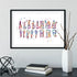 Human Teeth Chart Dental Watercolor Art Print