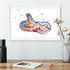 Elegant watercolor print of inner ear anatomy, printed on premium paper for vibrant display in clinics or studies