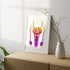 Anatomical art print of the male reproductive system, featuring the penis, ideal for medical decor and educational purposes