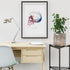 Skull Anatomy Watercolor Print – Medical Office Wall Art
