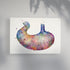 Human Stomach Anatomical Watercolor Art Print