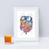 Digestive System Human Internal Organs Watercolor Print