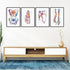 Anatomical Set of 4 Colorful Prints - Physiotherapist Office Decor