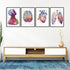 Set of 4 anatomical watercolor prints: head, brain, heart, lungs, printed on textured art paper, perfect for medical professionals and students