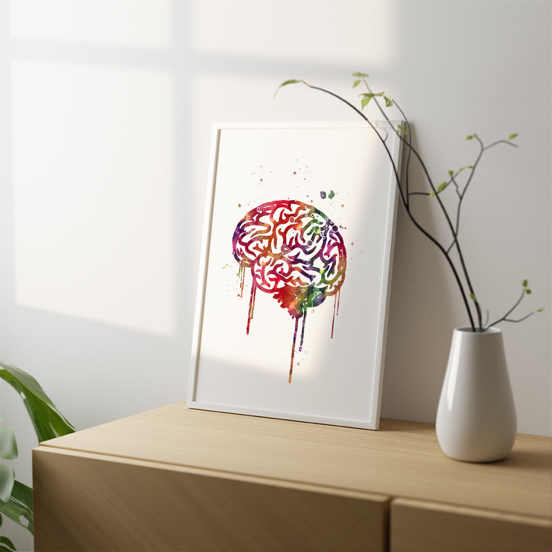 Brain Art Print - Clinic Wall Decor