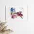 Detailed ear anatomy watercolor print, perfect for audiology professionals and anatomy lovers.