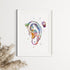 Bone Anchored Hearing Aid BAHA Watercolor Art Print