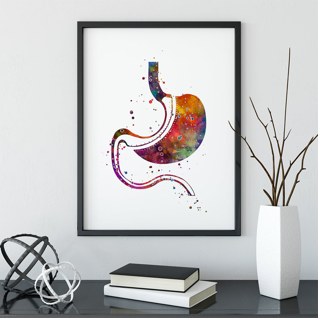 Gastric Sleeve Surgery Watercolor Art Print