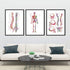 Chiropractic Clinic Wall Art Decor Set of 3 Prints