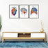 Set of 3 Art Prints Human Brain Heart and Lungs