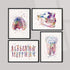 Dental Office Wall Art - Set of 4 Watercolor Prints