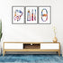 Set of 3 watercolor prints for dental hygienist office decor, perfect for a professional and welcoming space