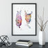 Lymph nodes Watercolor Print Endocrinology Art Poster