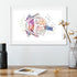 Eye Anatomy Art Multicolored Watercolor Print