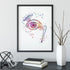 Ophthalmology Art Eye Anatomy Watercolor Print