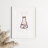 Chemistry Wall Art - Erlenmeyer Flask Print