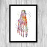 Foot Anatomy Art – Watercolor Print for Podiatry & Clinics