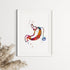 Gastric Band Bariatric Surgery Art Watercolor Print