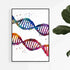 DNA Art Science Painting Colorful Poster