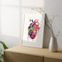 Watercolor Art Print Human Heart
