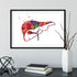 Liver and Gall Anatomical Watercolor Print
