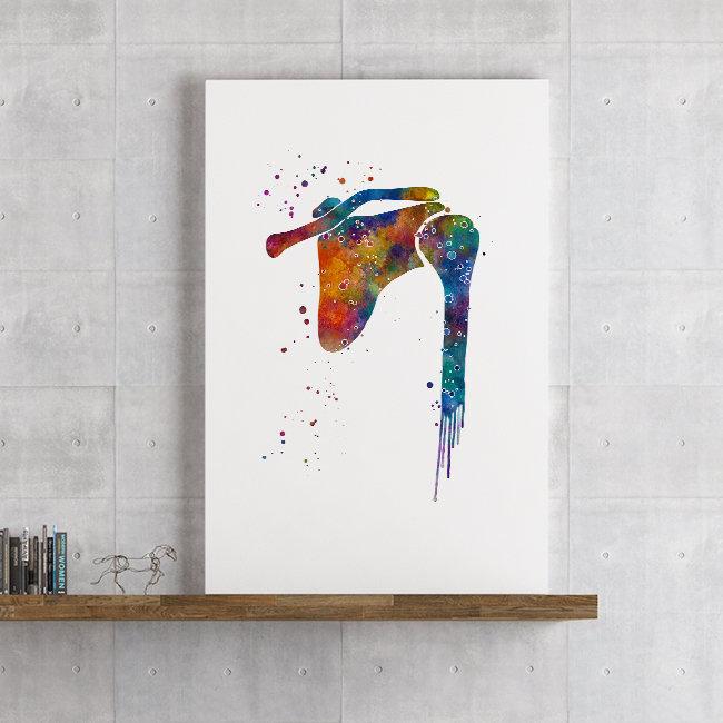 Hip Joint Knee and Shoulder Watercolor Prints Set of 3