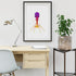 Bacteriophage Art Watercolor Virus Print
