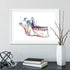 Jaw Anatomy Art – Colorful Mandible Print for Dental Office