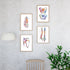 Anatomical Set of 4 Colorful Prints - Physiotherapist Office Decor