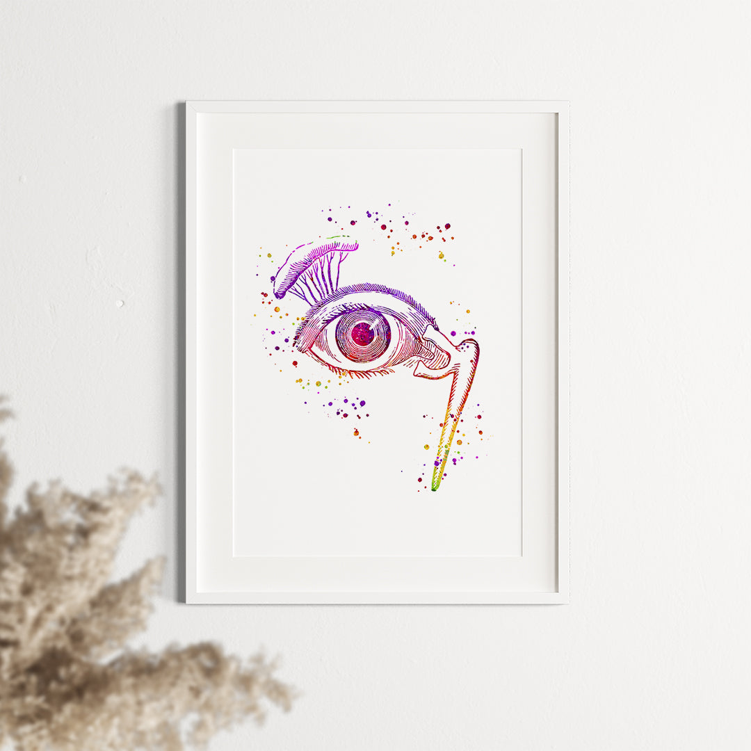 Eye lachrymal Gland and Nasal Duct Art Print