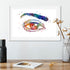 Human Eye Watercolor Art Print Optician Office Decor