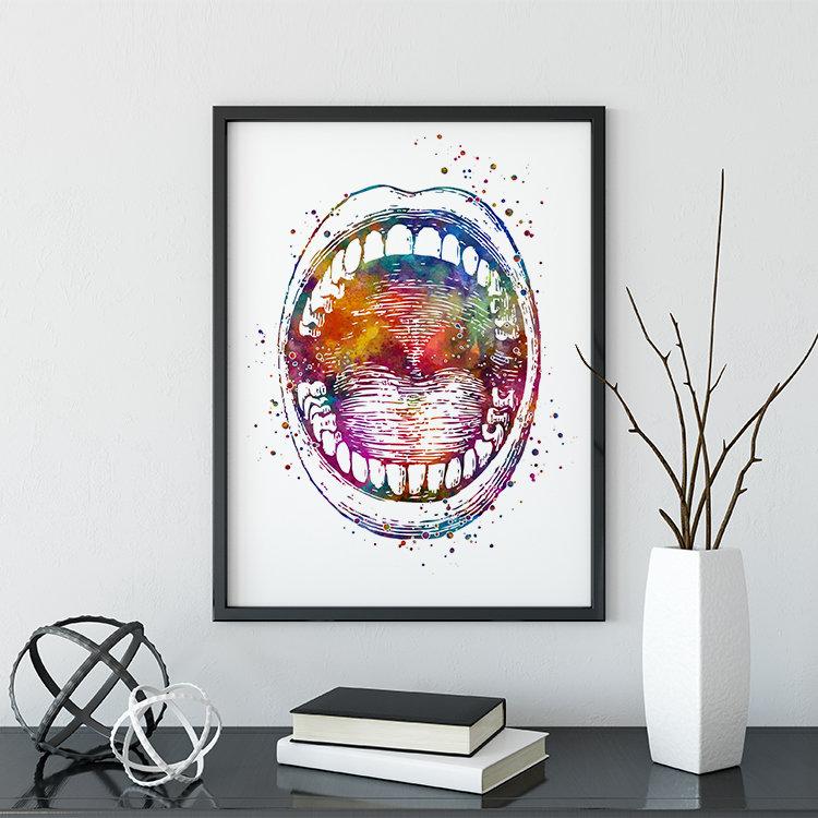 Open Mouth Oral Cavity Wall Art – ENT & Speech Therapy Decor