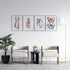 Anatomical Set of 4 Colorful Prints - Physiotherapist Office Decor