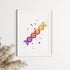 DNA Molecule Watercolor Print Science Art Print
