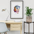 Psychology Art Watercolor Print Psychotherapist Office Decor