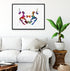 Bright and engaging watercolor Rorschach ink blot artwork for personal or professional spaces.