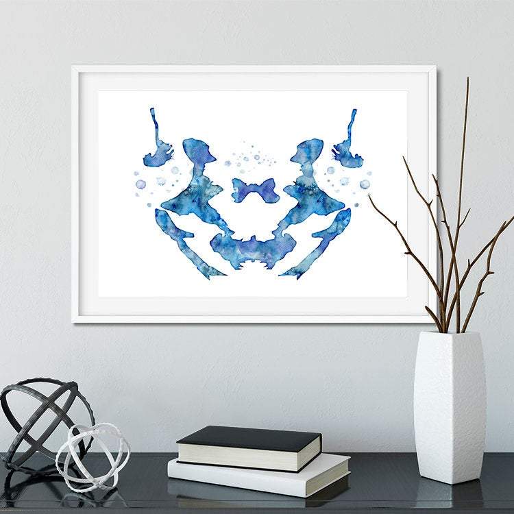 Set of 4 rorschach art prints