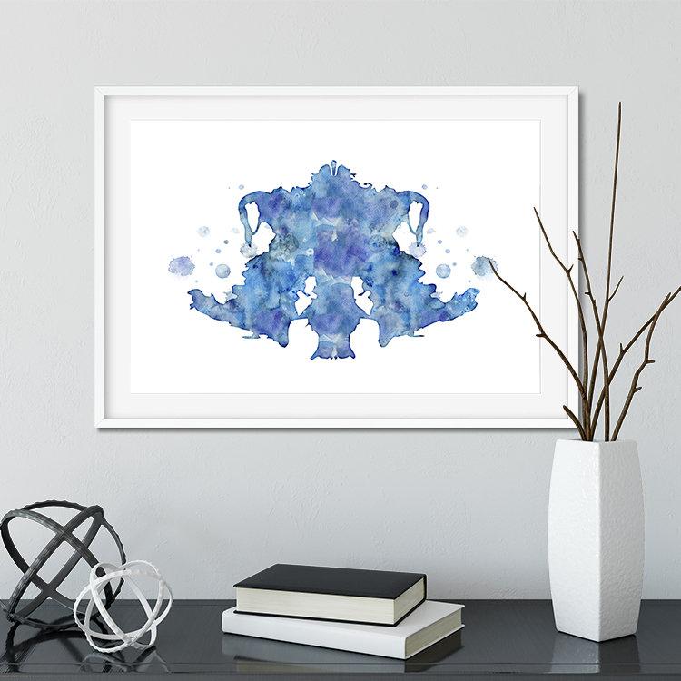 Set of 4 rorschach art prints
