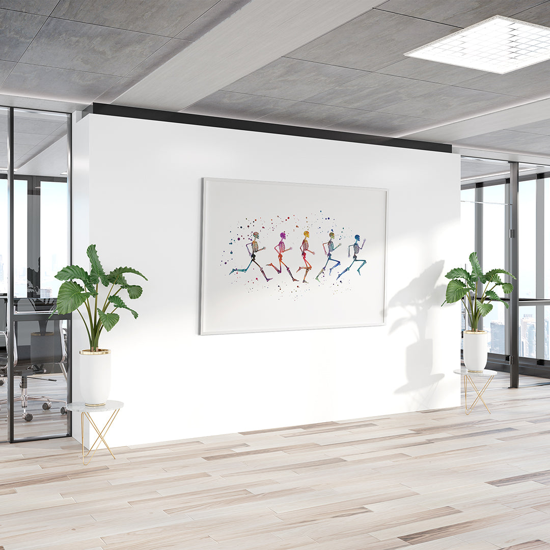 Running Phases Watercolor Print Physical Therapy Poster